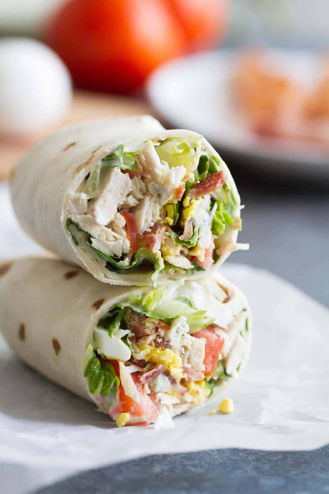 Chicken Cobb Salad Wraps Chicken Cobb Salad Wraps