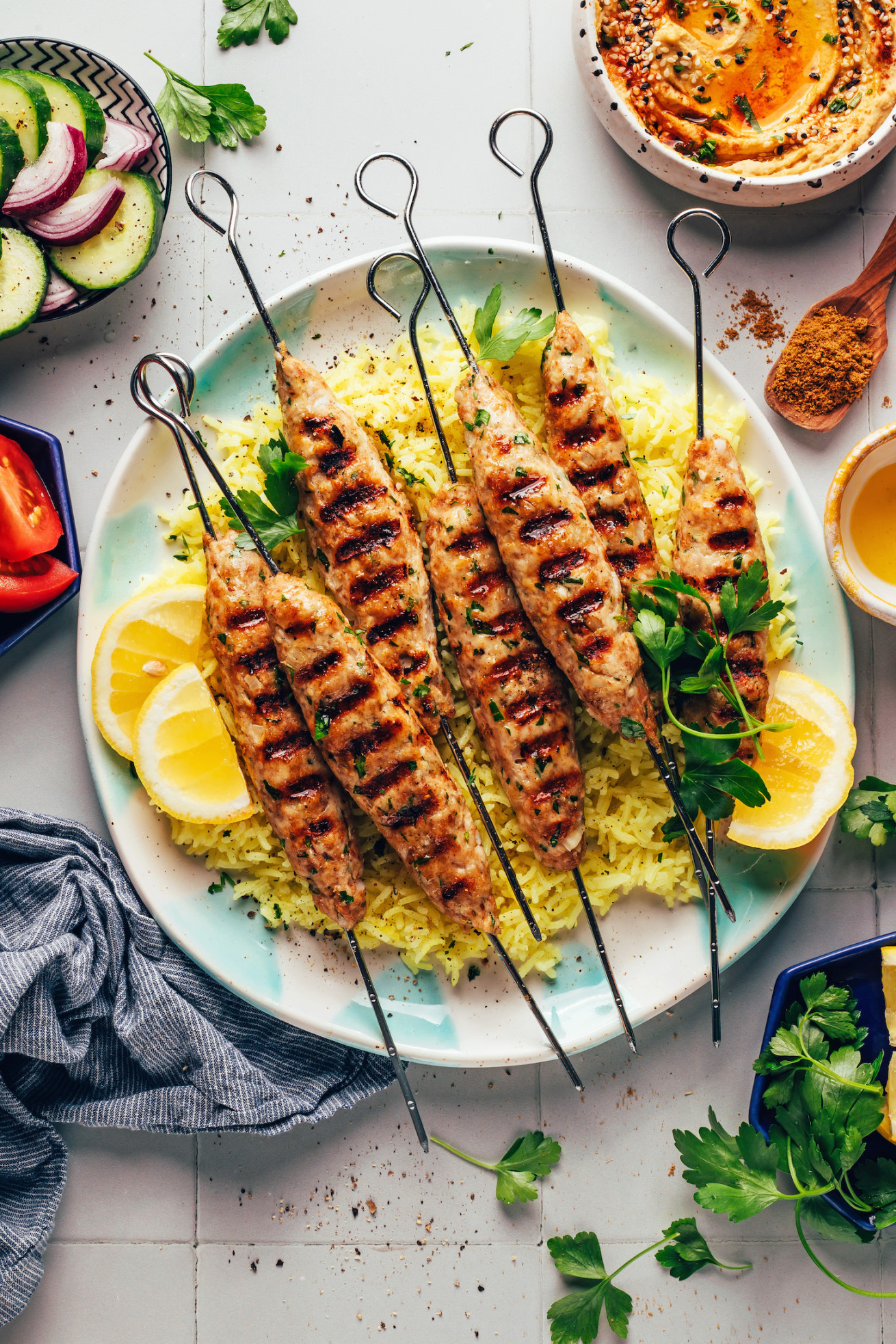 Chicken Kofta Kebabs (Middle Eastern-Inspired) - Minimalist Baker Chicken Kofta Kebabs (Middle Eastern-Inspired) - Minimalist Baker