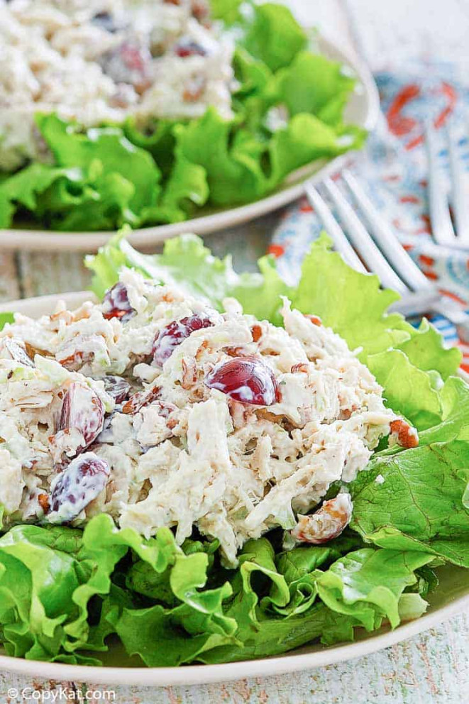 Chicken Salad with Grapes, Apples, & Pecans (Fancy Nancy Chicken Salad Chick Copycat) Chicken Salad with Grapes, Apples, & Pecans (Fancy Nancy Chicken Salad Chick Copycat)