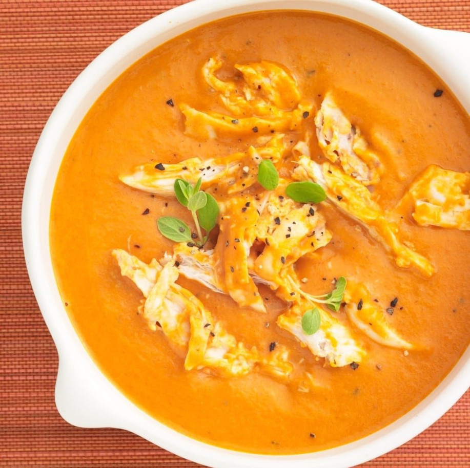 Creamy Tomato Soup Recipe with Chicken - Tara Teaspoon