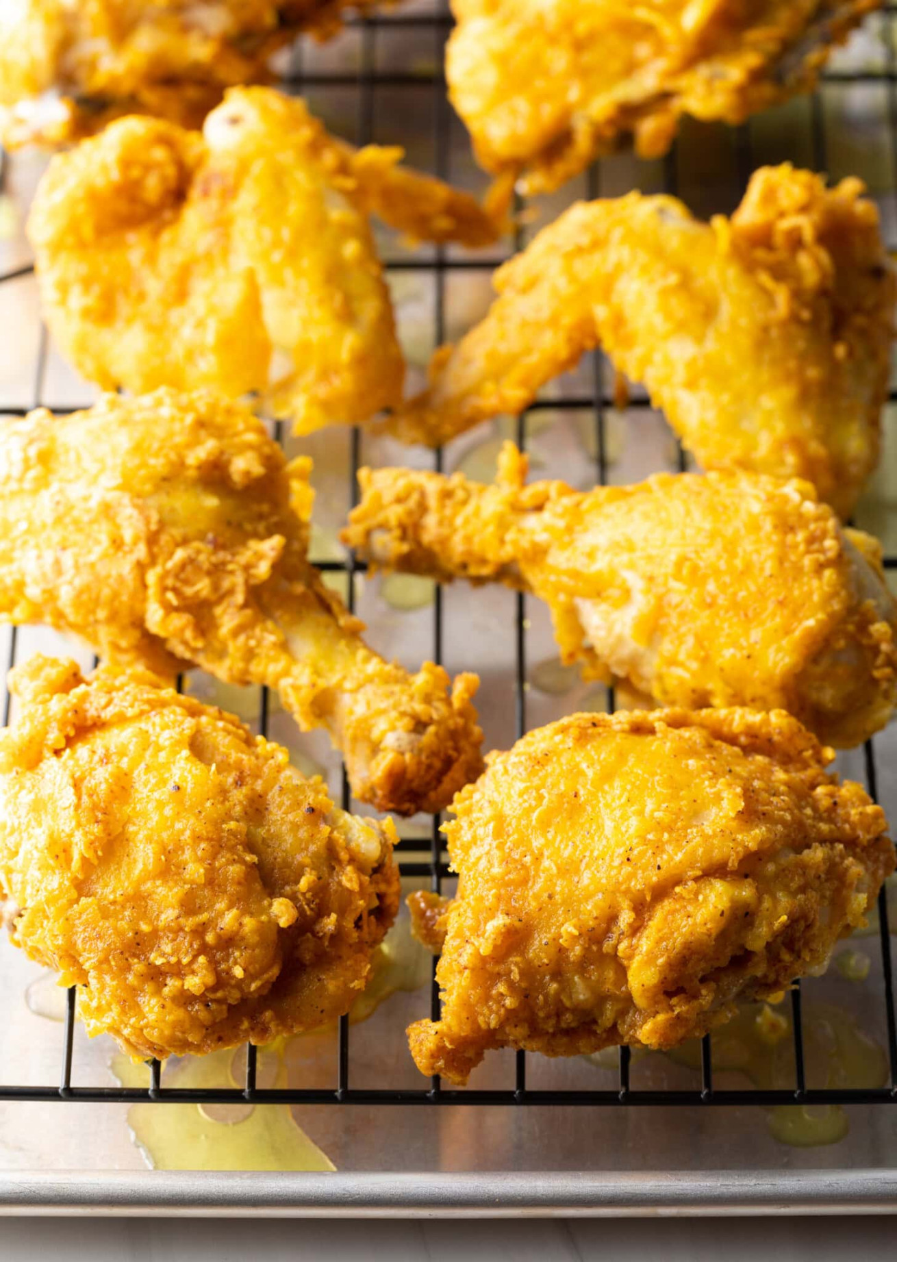 Crispy Broasted Chicken Recipe + Video Crispy Broasted Chicken Recipe + Video