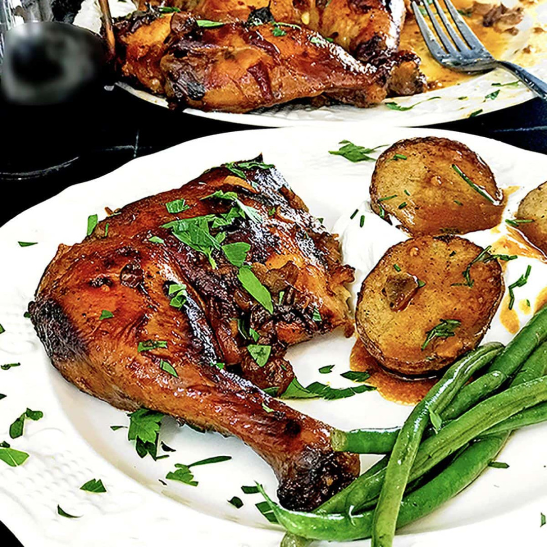Honey Garlic Crockpot Chicken Leg Quarters Honey Garlic Crockpot Chicken Leg Quarters
