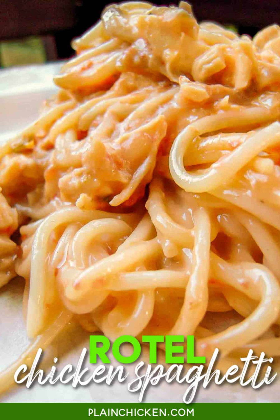 Rotel Chicken Spaghetti - Plain Chicken Rotel Chicken Spaghetti - Plain Chicken
